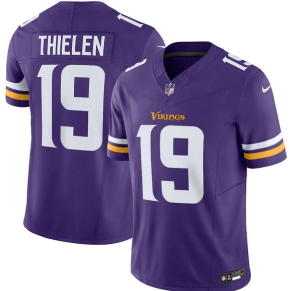 Nike Minnesota Vikings Home Jersey Mens Size 3XL Adam Thielen On Field Purple - Picture 1 of 9